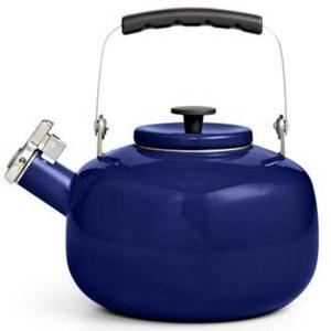 Martha Stewart Collection Blueberry 2-Qt. Enamel on Steel Tea Kettle, Created for Macy's