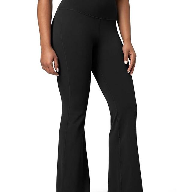 Colorfulkoala Women's Dreamlux Workout Flare Leggings High Waisted Wide Leg Bootcut Yoga Pants 29.5" / 31.5" Inseam