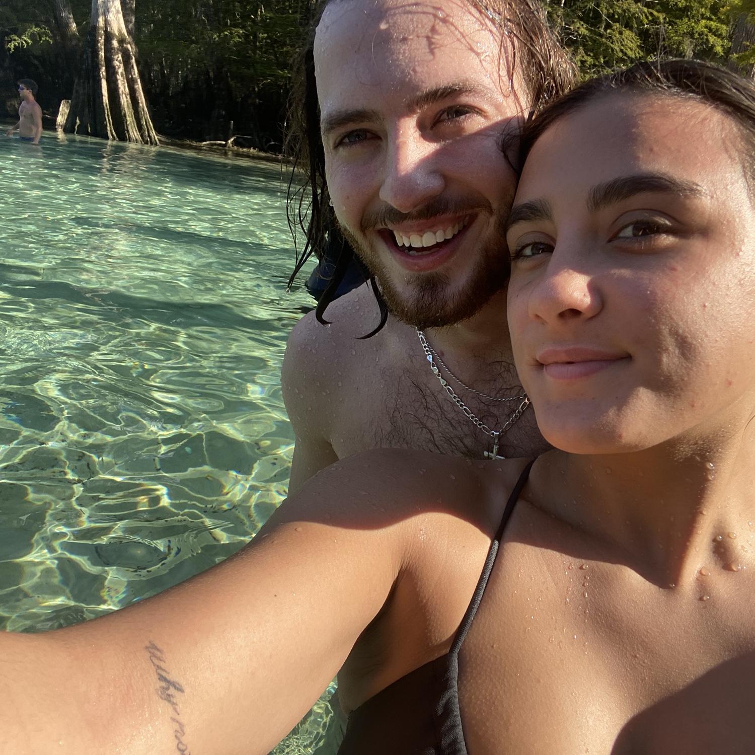 Visit to natural springs in Flordia