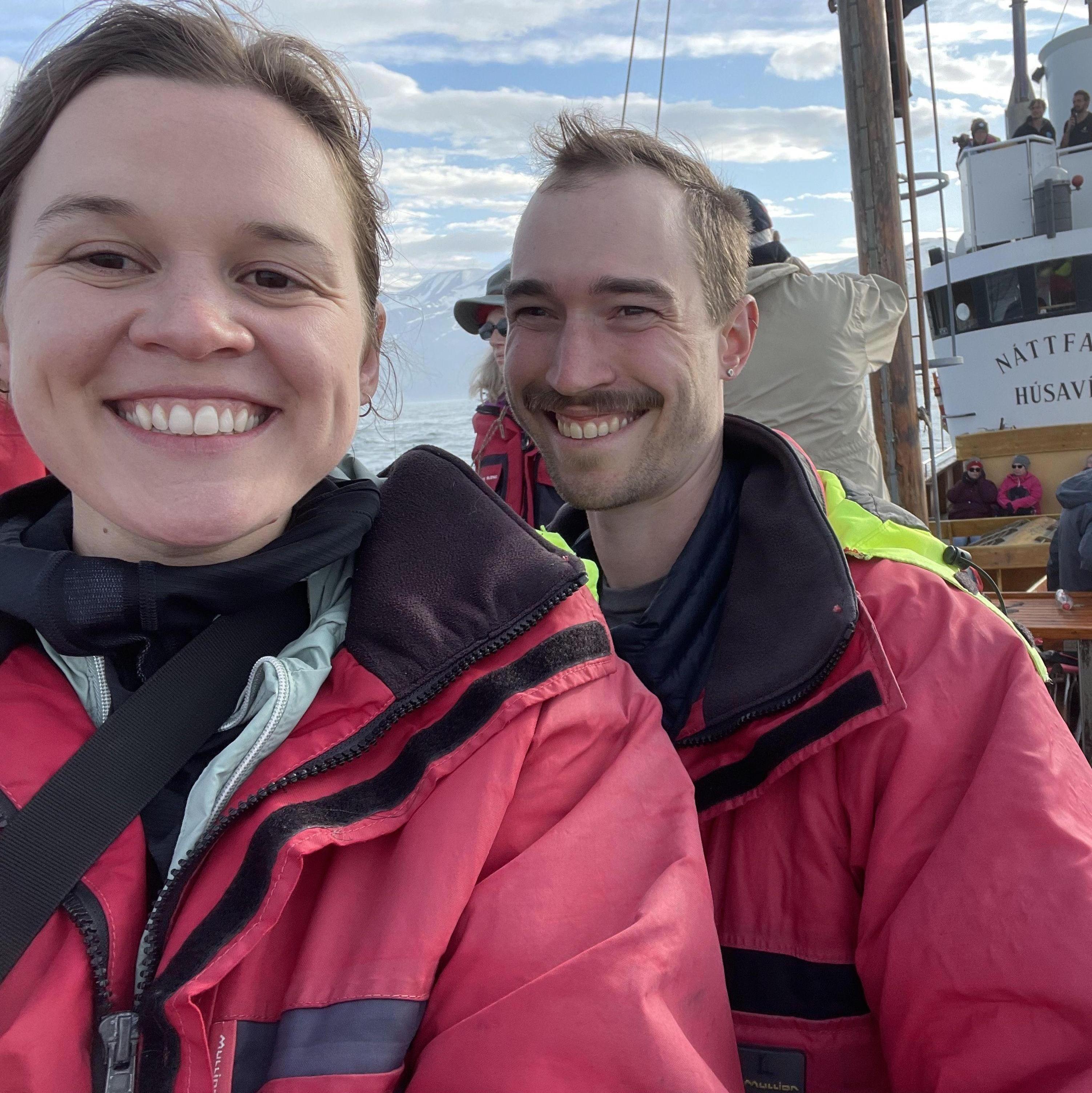 Whale watching in Iceland.