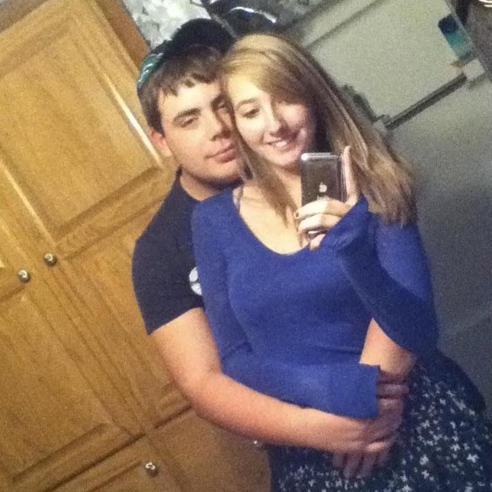 Our first picture together, celebrating Nicole's 16th birthday