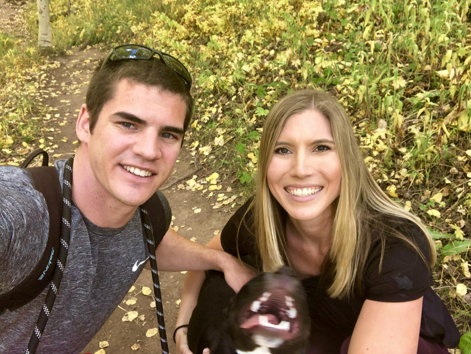 First hike after adopting Franco!