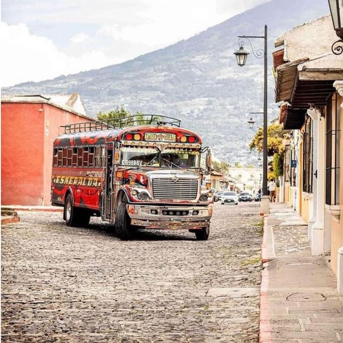Chicken Bus - The cheapest, and most local form of transport