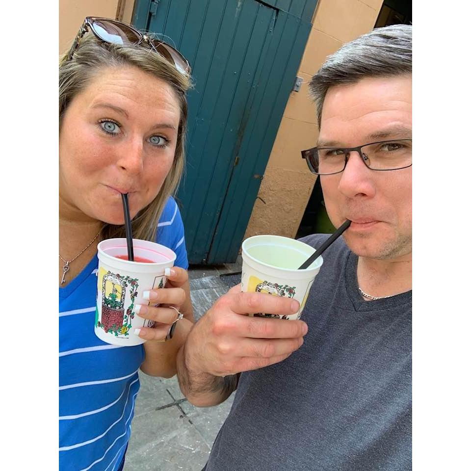 Celebrating our engagement in New Orleans