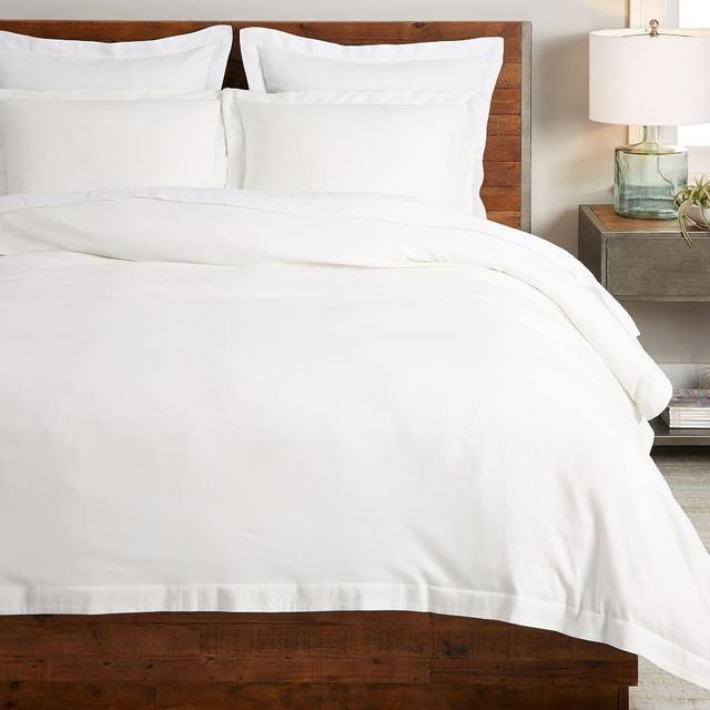 Natural White Plant-Dyed TENCEL™/Cotton Duvet Cover, King/Cal. King