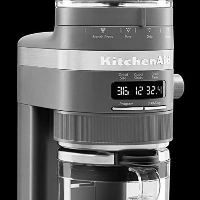 KitchenAid Burr Coffee Grinder - KCG8433, Charcoal Grey, 10 Oz