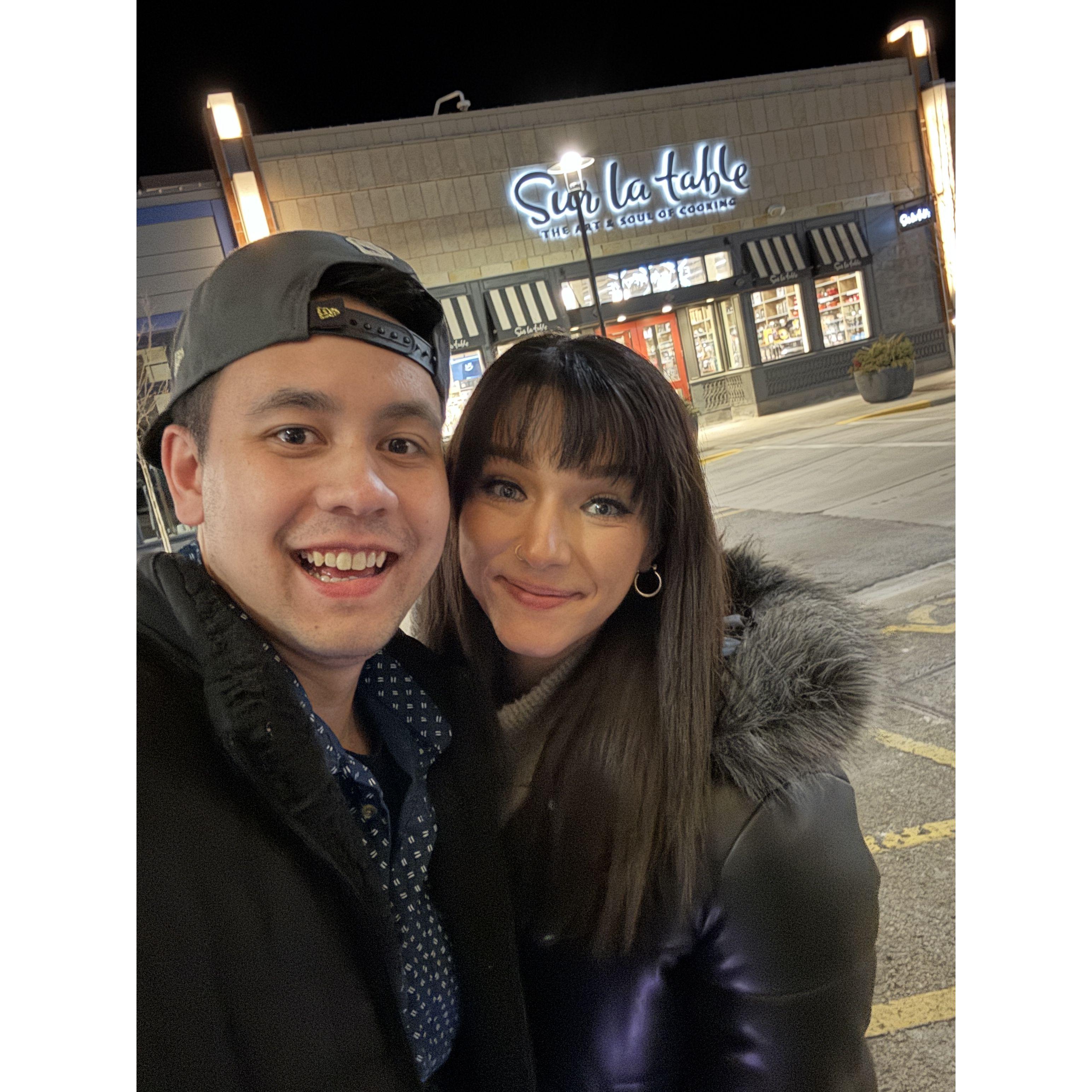 Right after we took a cooking class together <3