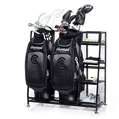 Milliard Golf Organizer - Extra Large Size - Fit 2 Golf Bags and Other Golfing Equipment and Accessories in This Handy Storage Rack - Great Gift Item