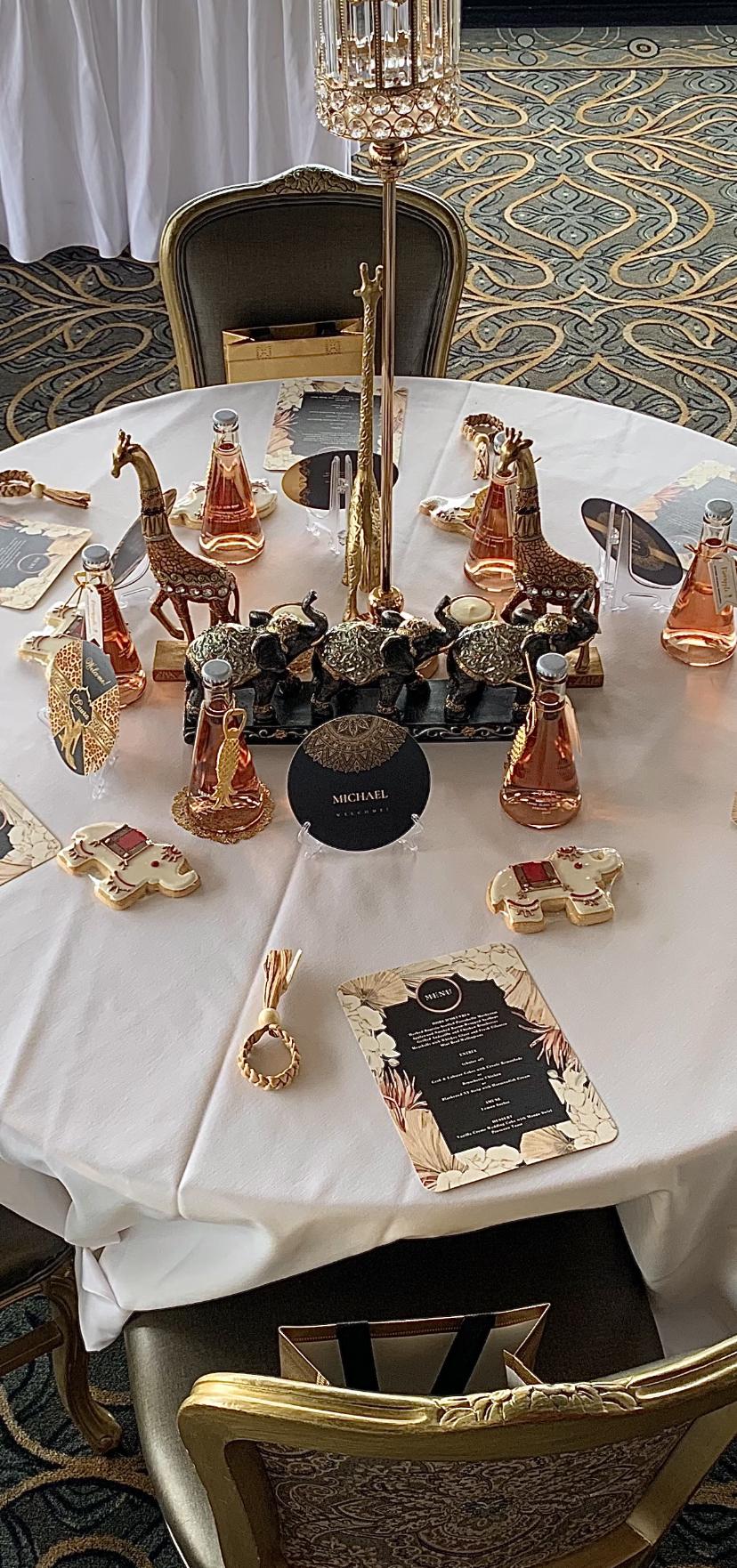 Napkin rings made from natural water hyacinth, the principal aquatic weed in Africa