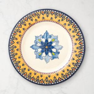 Sicily Outdoor Melamine Dinnerware | Set of 4 Dinner Plates, Yellow