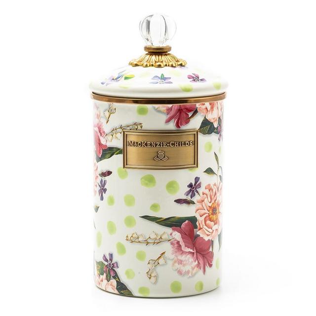 Mackenzie-Childs Wildflowers Enamel Canister, Large