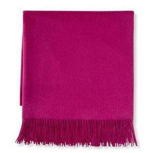 Solid Cashmere Throw, 50" X 65", Sangria