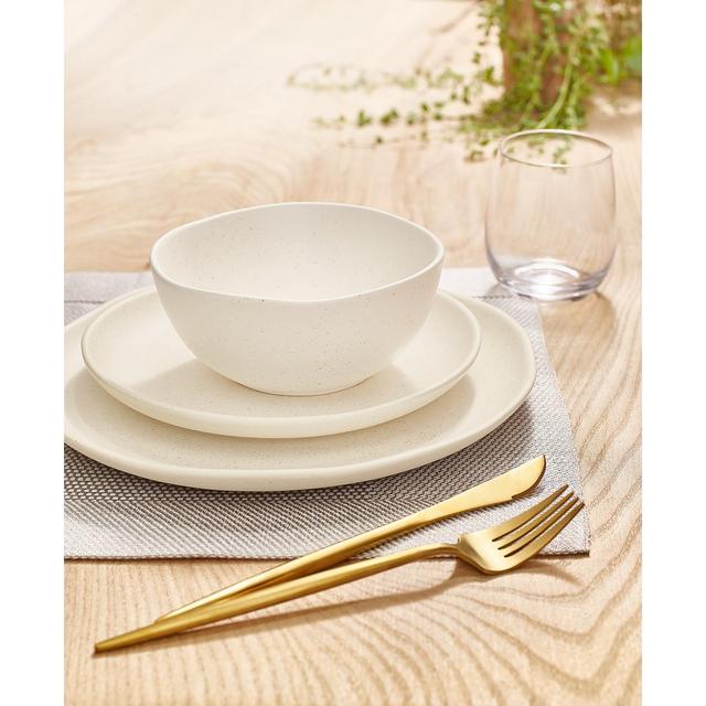 Oake Ivory 12-Pc. Dinnerware Set, Created for Macy's