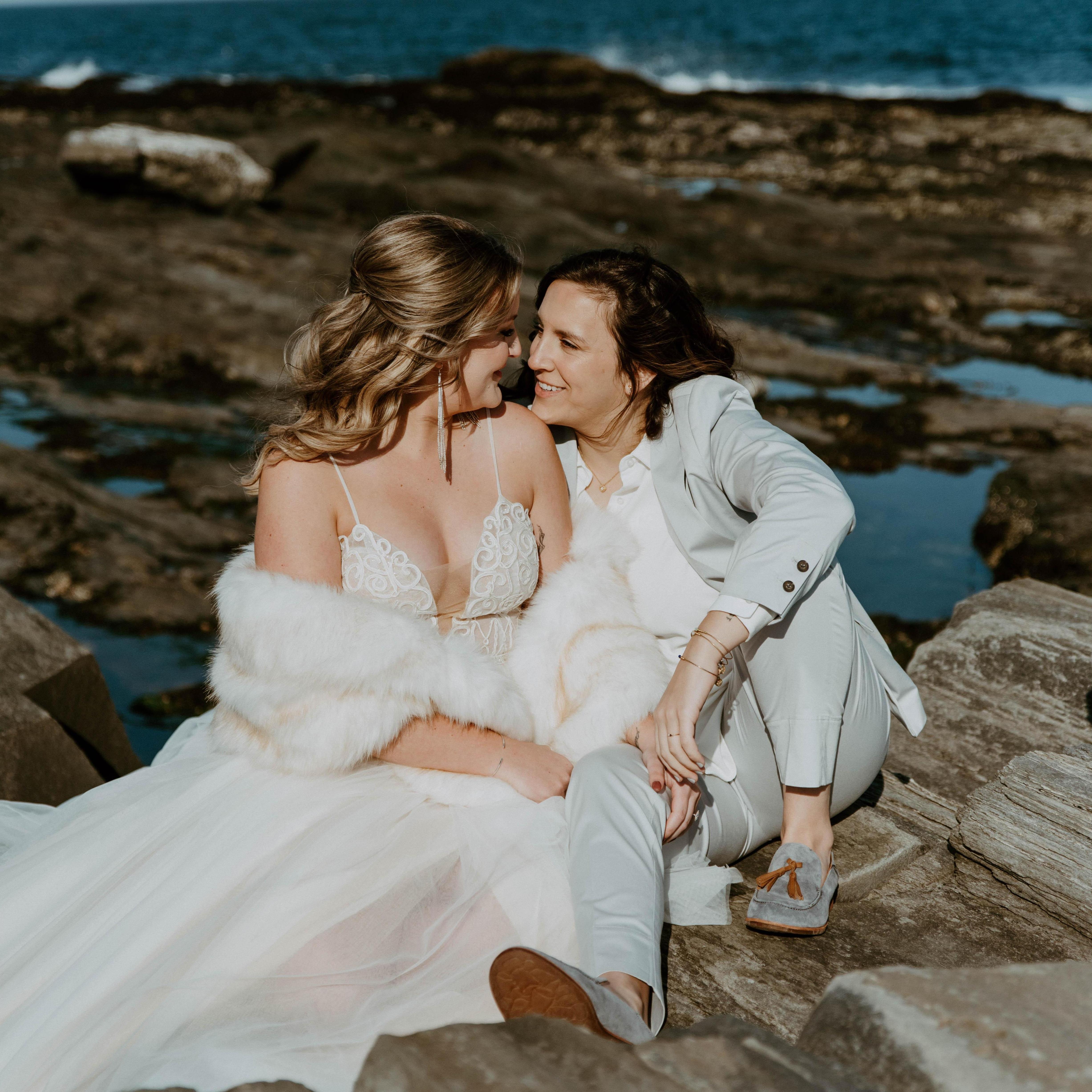 Before the ceremony we took an accidental detour for some pictures (that we think turned out amazing!)