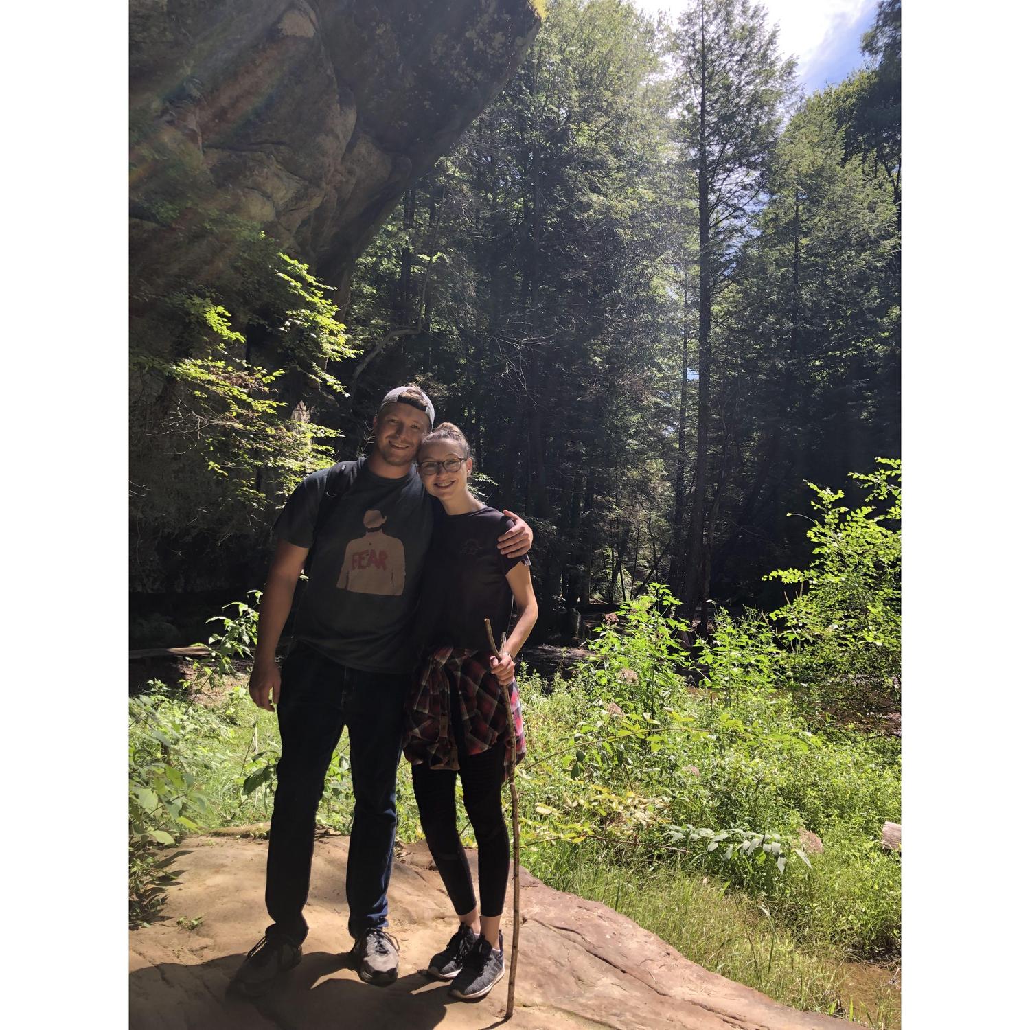 Hiking in Hocking Hills