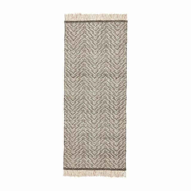 Wheatley Synthetic Rug with Anti Slip Backing, 2.5 x 9', Mocha