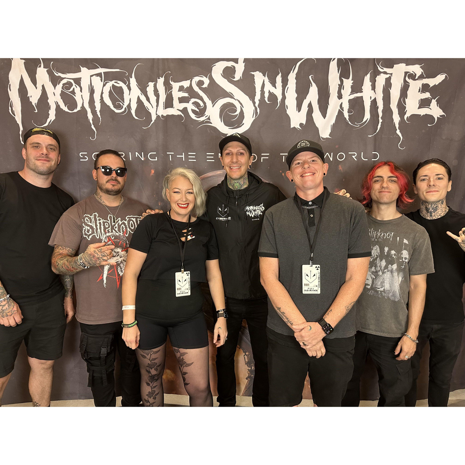 VIP Gold and being able to meet Motionless in White. Tosha is boujee when it comes to concerts. HAHA 2023