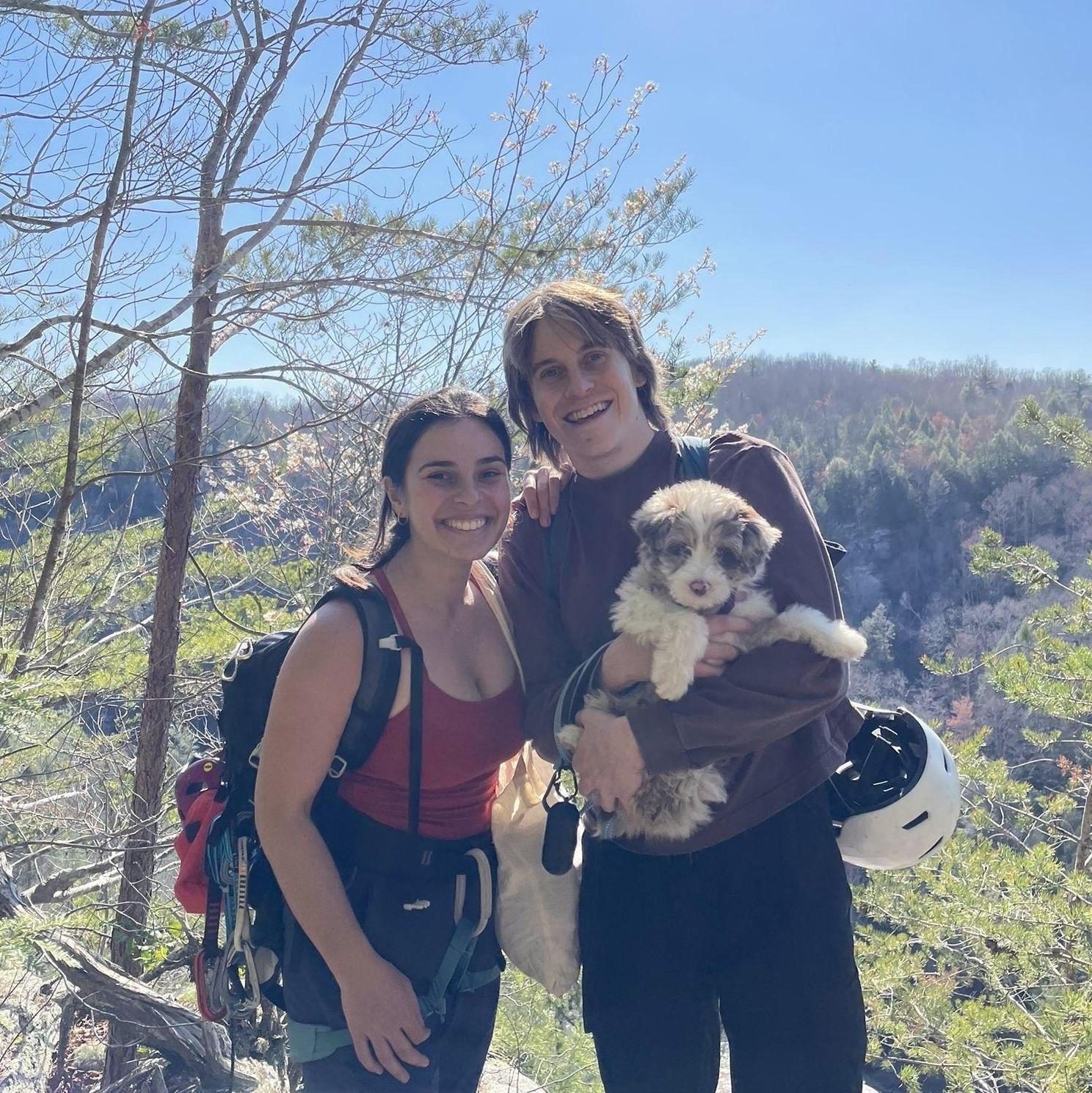 Cricket's first climbing trip