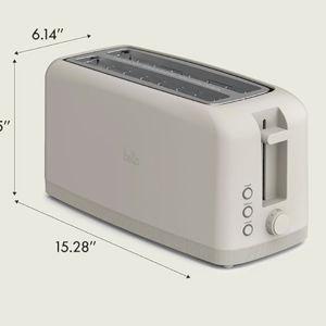 bella 4 Slice Slim Toaster, Oatmilk