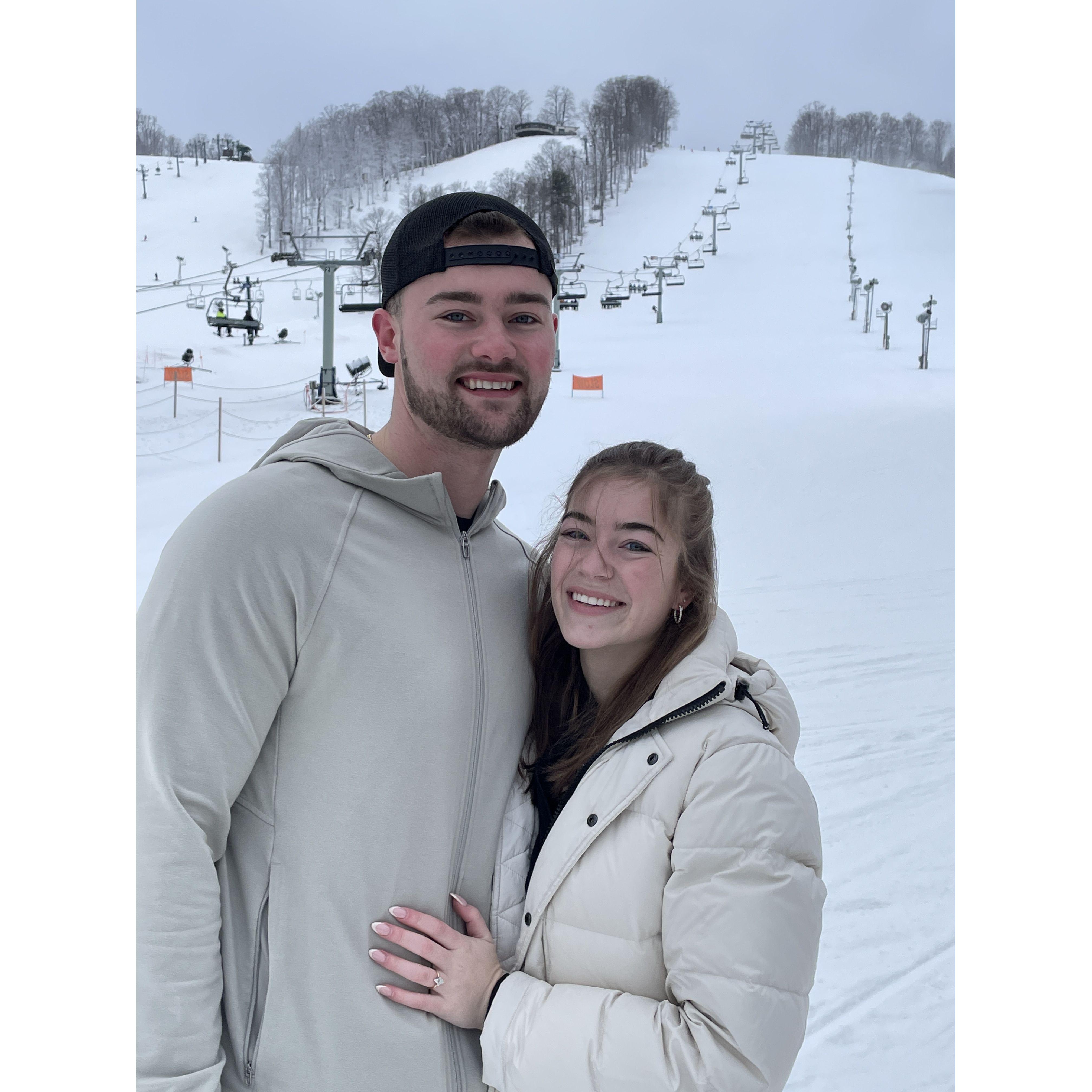 The weekend after we got engaged!