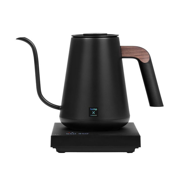 TIMEMORE Fish Pro X 900ml Electric Gooseneck Kettle for Pour Over Coffee, 0.5°C Precision Temp Control, Dynamic Fast Heating, Grooveboard Touch Slider, High-Altitude Protection, Stainless Steel