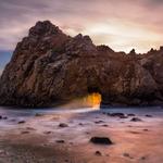 Keyhole Arch at Pfeiffer Beach