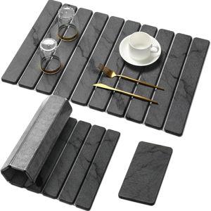 Large Stone Dish Drying Mats (Dark Gray)