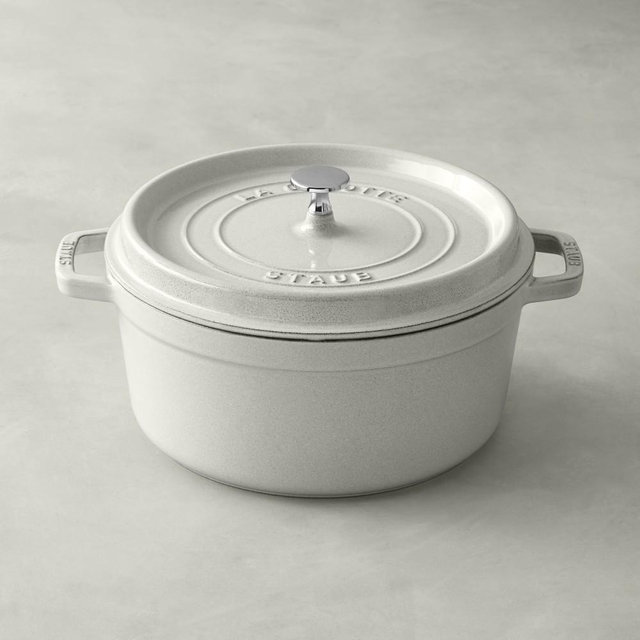 Staub Enameled Cast Iron Round Dutch Oven, 5 1/2-Qt., Kohiki