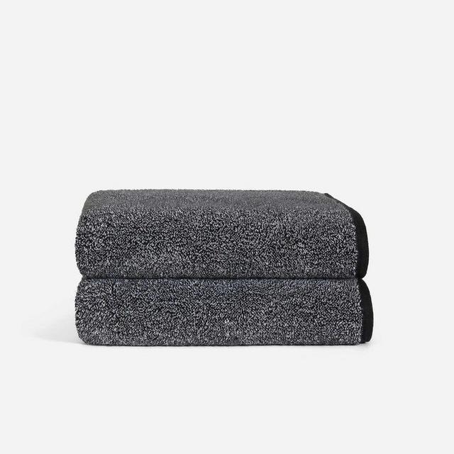 Super-Plush Bath Towels - Marled Black