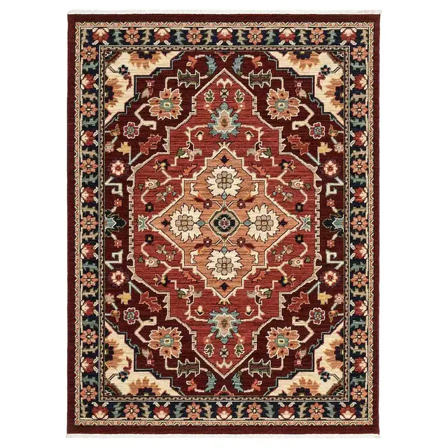 SKAMSTRUP Rug, low pile, patterned/multicolor5 ' 7 "x7 ' 5 "