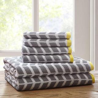 Nadia 6-Piece Jacquard Towel Set