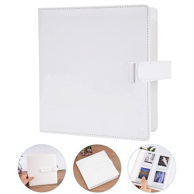 256 Pockets Mini Photo Album for Fujifilm Instax Mini 11/Mini 9 /Mini Link Printer/LiPlay Instant Camera, Polaroid Snap/PIC-300/Z2300/ SocialMatic Instant Cameras & Zip Instant Printer (Ice-White)