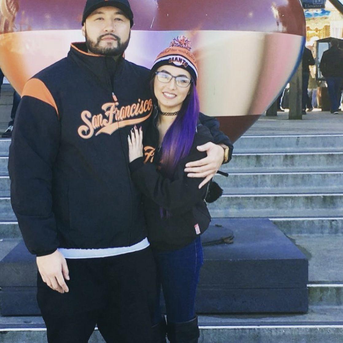 Our first Valentines day Giants game