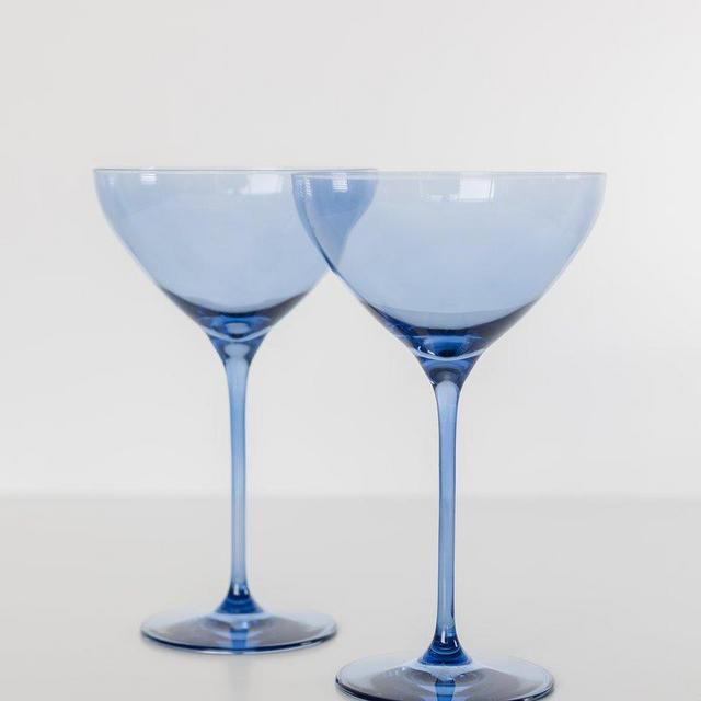 Estelle Colored Martini Glass - Set of 2 {Cobalt Blue}