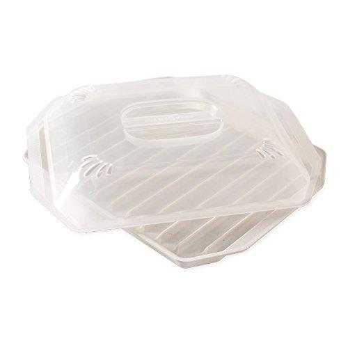 Nordic Ware 60109 Bacon Rack with Lid, 10.25x8x2 Inches