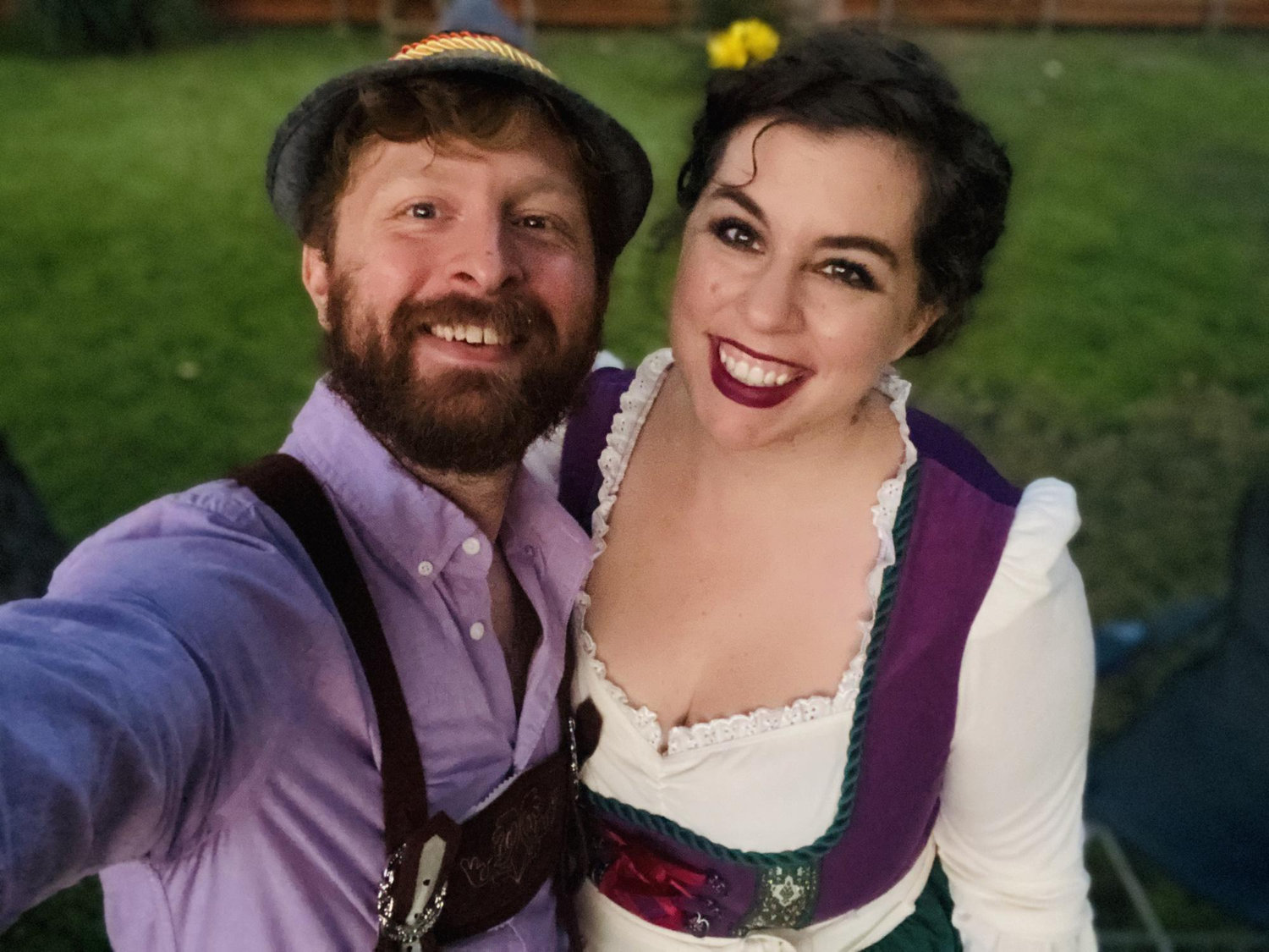 A friend’s Oktoberfest birthday party, October 2020