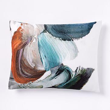 TENCEL® Artist's Palette Standard Sham, Blue Teal