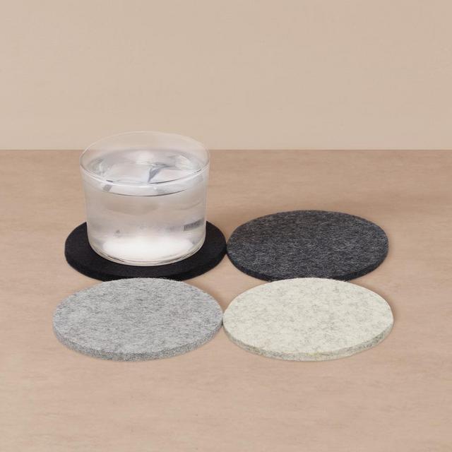 Coaster Round 4 pack - Noir