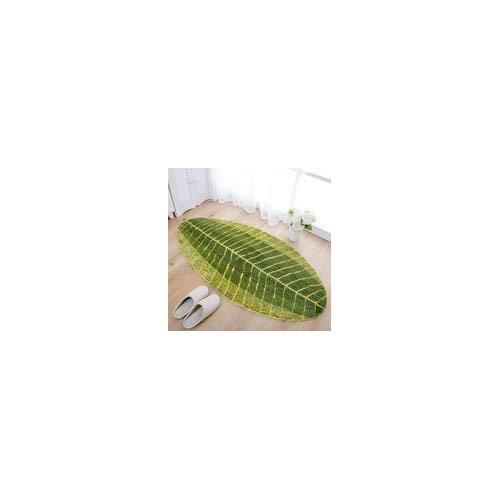 Colored Depart Matt - Leaf Design Mat Bath Doormat Anti Slip Carpet Kitchen Bathroom Water Absorbing Rug - Naif Raw Impart Master Teaching Chromatic Viridity Bequeath - 1PCs