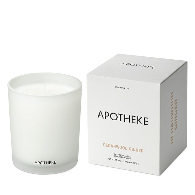 APOTHEKE Cedarwood Ginger Classic Scented Candle, 10.5 oz.