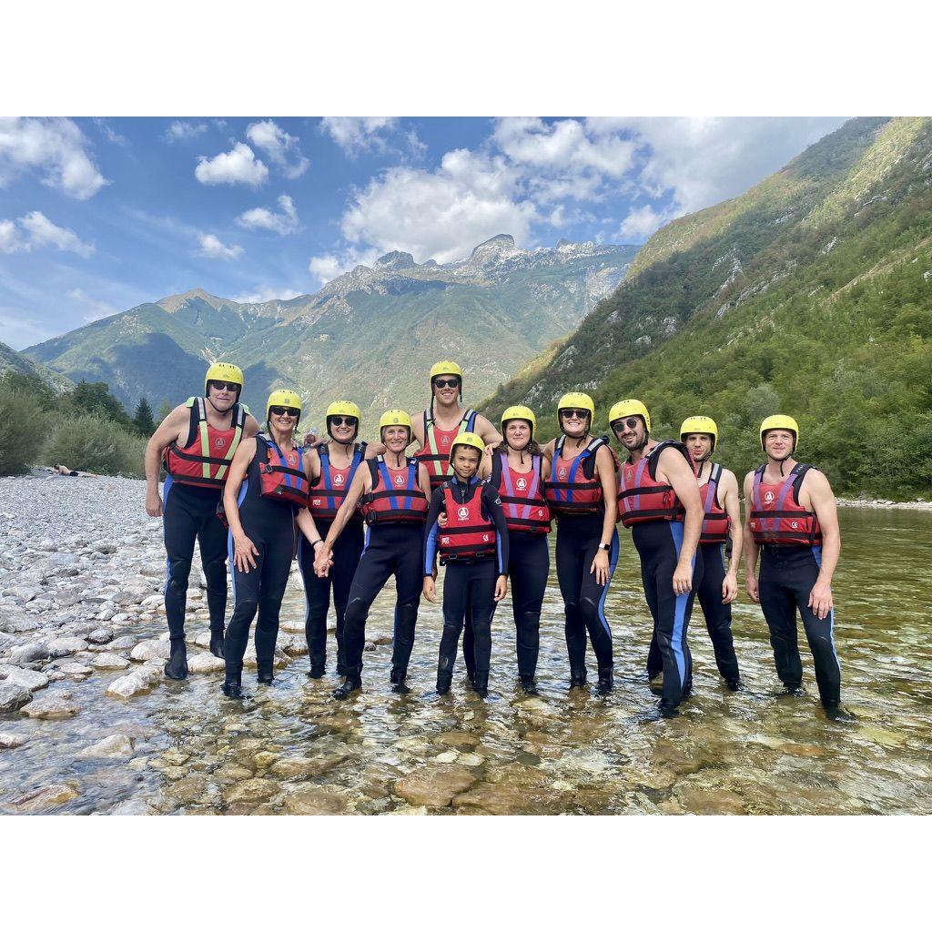 Rafting in Slovenia with the Dunns!