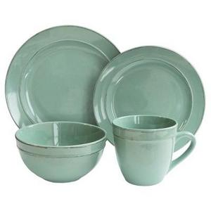 American Atelier® Stoneware 16pc Dinnerware Set Aqua