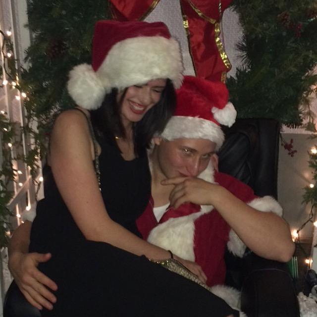 At Theta Chi's Holiday date party in 2015