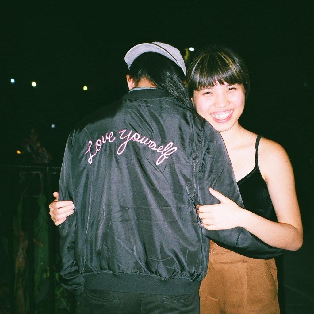 We had gone shopping that day and Rog got this cute jacket at forever 21
