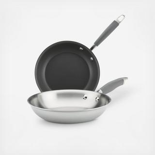Advanced 2-Piece Mixed Metals Skillet Set
