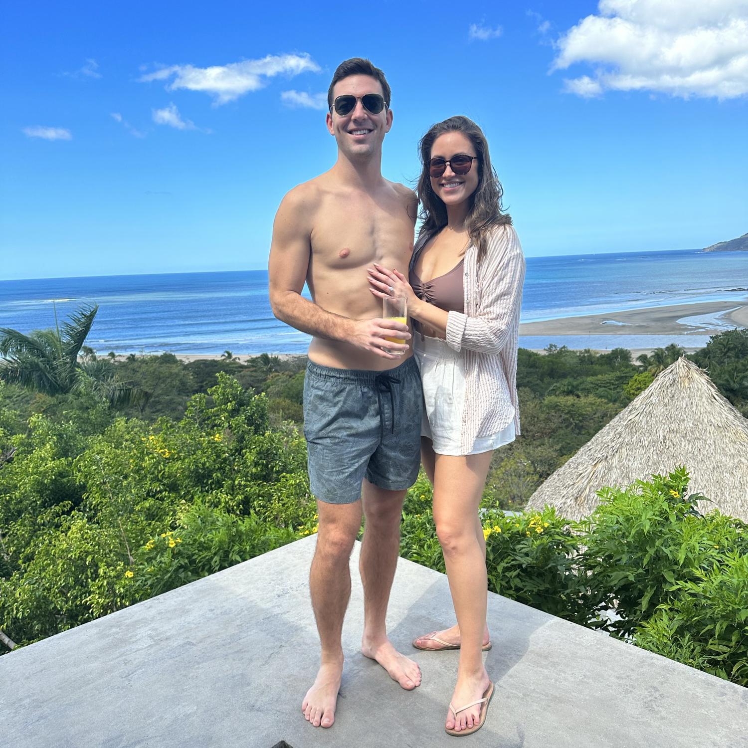 Perfect weather and views on our vacation in Costa Rica.. yes, we love our trips!
