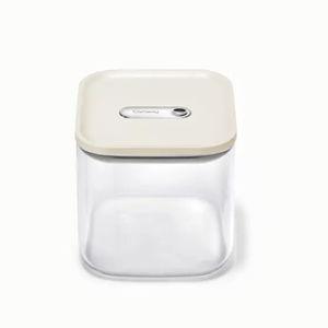 Caraway | Medium Glass Airtight Container (Cream)
