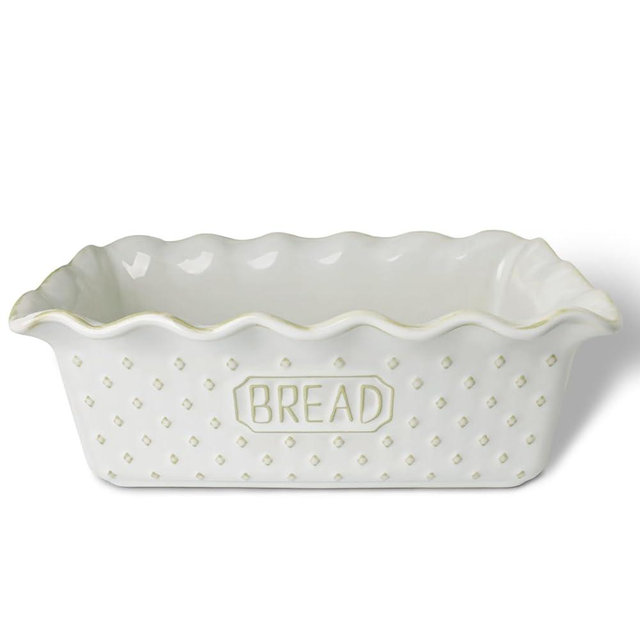 GDCZ Ceramic Loaf Pan for Baking Bread, 9 x 5 inch Bread Pan, Nonstick Meatloaf Pan, Rectangular Bread Loaf Pan, Microwave & Dishwasher Safe (White)