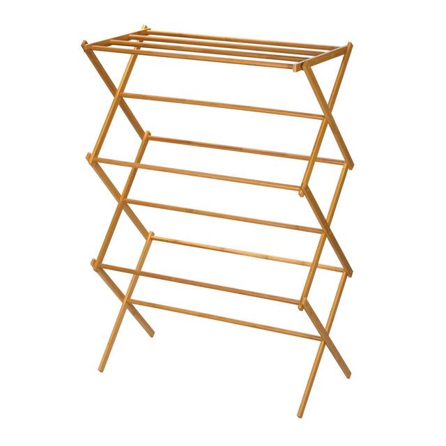 Household Essentials® Bamboo X-Frame Clothes Drying Rack