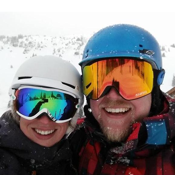Last day of our second ski season together, Crystal Mountain.